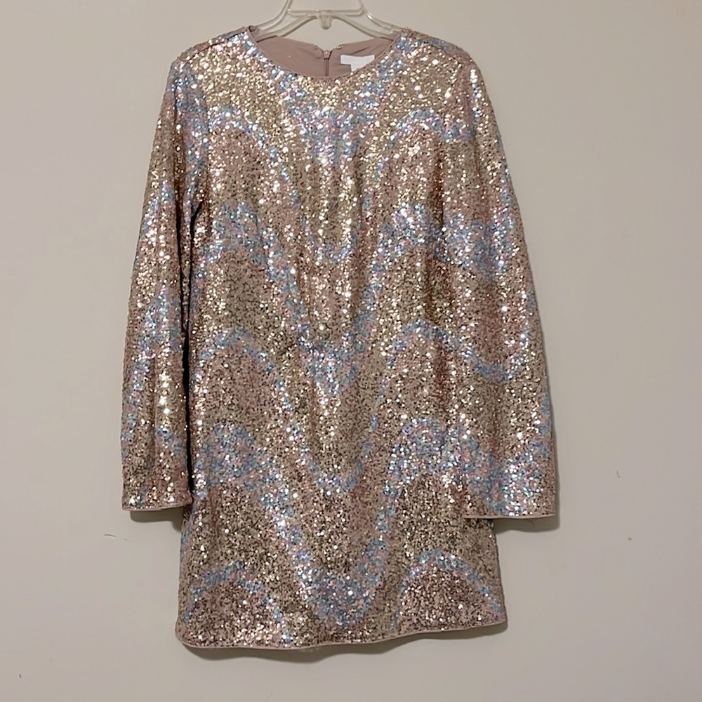 H&M sequin shift dress